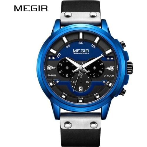 Relogio Masculino MEGIR Watch Men Waterproof Hour Sport Mens Watches Top Brand Luxury Quartz Wristwatches Clock Erkek Kol Saati