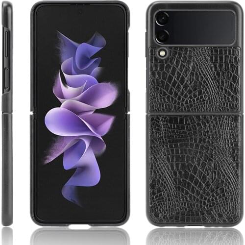 PU Leather Back Cover Phone Bumper Fitted Case For Samsung Galaxy Z Flip Back Cover Case