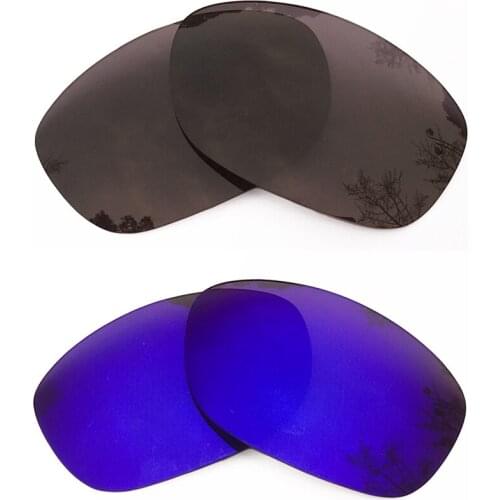 Black & Purple Mirrored Polarized Replacement Lenses for Pit Bull Frame 100% UVA & UVB