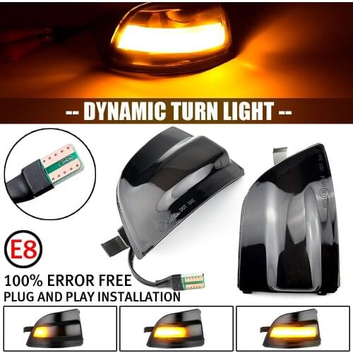 Dynamic Turn Signal Light Car Rear View Mirror LED Indicator Blinker For FORD Focus 2 MK2 2004 - 2008 C-MAX