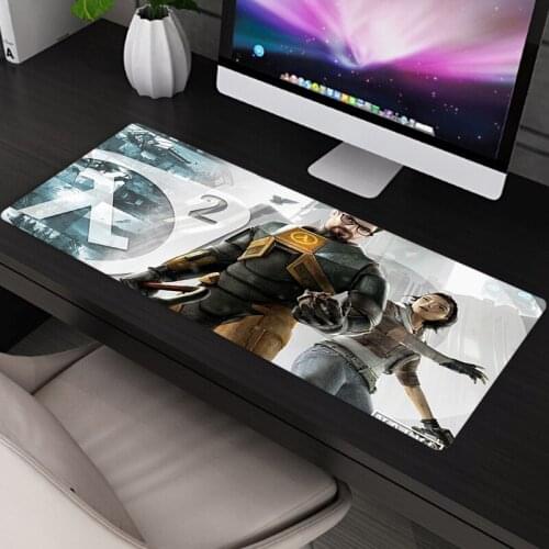 Mouse Pad Large Gaming Half Life Computers Gamer Large Mouse Mat Accessories Mousepad XXL Mause Pad Keyboard 900X400mm Desk mats