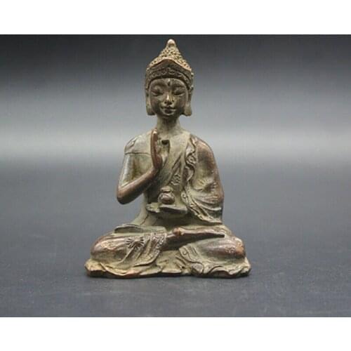 Beautiful Old Tibet Tibetan Bronze Buddhism Buddha statue Exorcism peace wealth