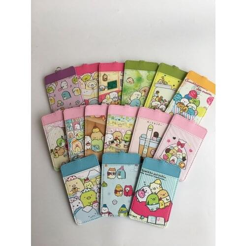 LISM Sumikko gurashi Anime Plush Card Holder PU Cartoon Credit ID Bags Coin Bus Card Wallet Kid Girls Gifts New
