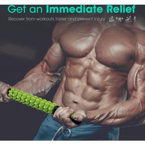 Q1FB Muscle Roller Massage Stick for Yoga Fitness Sports Physical Therapy Recovery Equipment Trigger Point Leg Body Arm Back