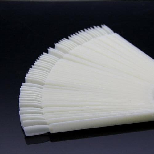 50pcs/bag Nail False Tips Polish Palette Display Natural/Clear/Black Round Nail Art Display For Practice DIY Salon Tools Display