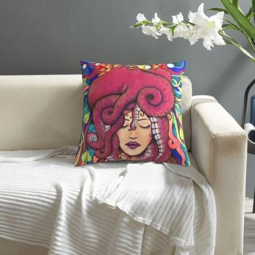 Goddess Of The Sea pillowcase printed cushion cover sofa waist pillow pillow cover