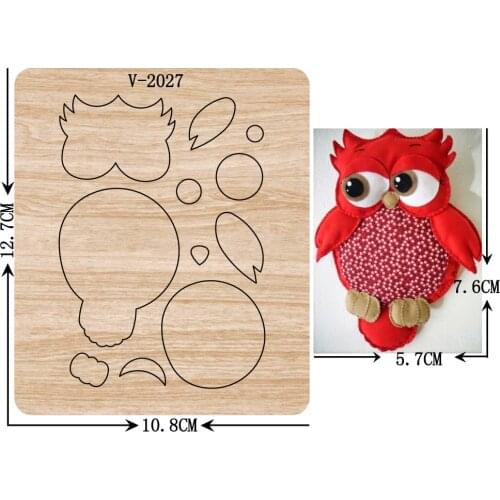 New owl wooden dies cutting dies for scrapbooking Multiple sizes V-2027