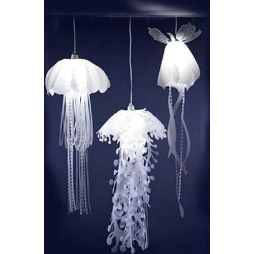 Hanging Jellyfish Lampshade Glow Ethereal Pendant Lamp for living room Restaurant bedroom bar hanging lighting
