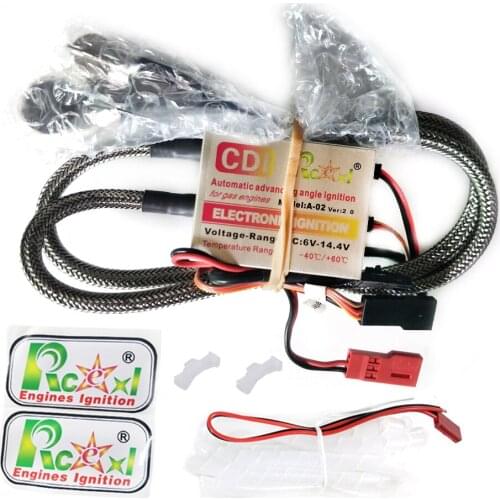 Rcexl CDI Twin Ignition CM6 90 Degree 6V-12V Automatic Advancing Angle With Sensor Kit For 2008 after the 3W Engine