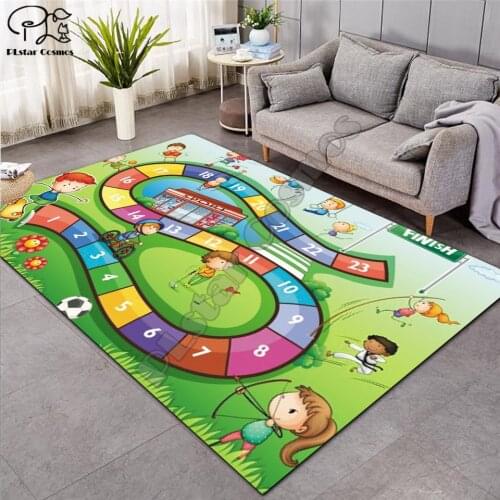 Fantasy fairy Cartoon Kids baby Play Mat Board Game Large Carpet for Living Room Cartoon Planet Rugs Maze princess castle -5