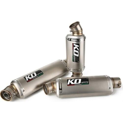 Universal 51mm Inner Exhaust Muffler Pipe Motorcycle Stainless Steel Escape with Removable DB Killer Silencers 310 370 440mm