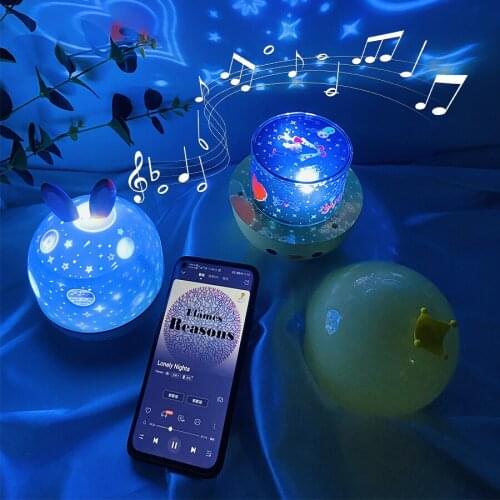 Star Projector Lamp Children Bedroom Decor LED Night Light For Kids Baby Christmas Gift Table Rotate Starry Sky Galaxy Projector