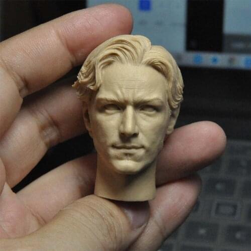 1/6 Scale X professor Unpainted Head Models Young Version for 12''Body Toys Gifts Collections DIY