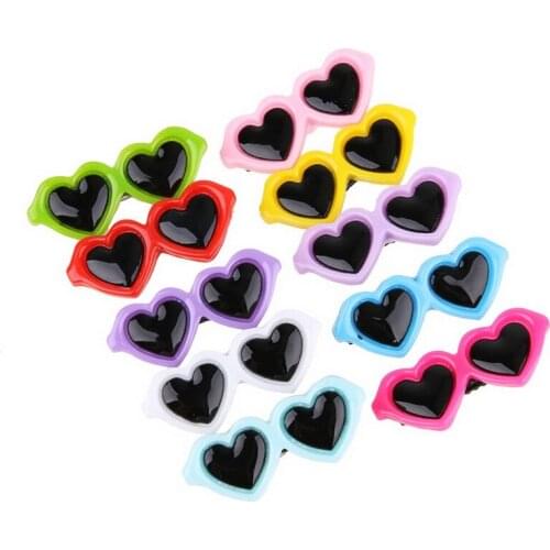 10 Pcs/set Pet Grooming Accessories Colorful Cats Dog Bows Hairpin Headdress clip Pet Dog Bow Hair Sunglass