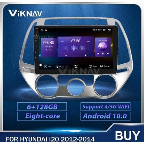 9 Inch Car radio GPS Navigation For Hyundai I20 MANUAL 2012 2013 2014 Car Multimedia Player Touch Screen Android 128G