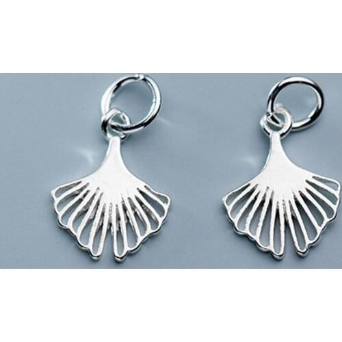 925 Sterling Silver Hollow Out Craftwork Mermaid Tails Charms Fashion Handmade Dangle Silver Pendants DIY Fine Jewelry Making