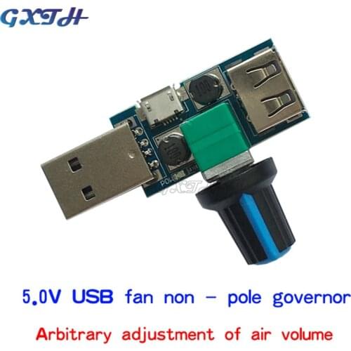 DC 4V-12V 5W XY-FS USB Fan Stepless Governor USB Fan Speed Controller Multi-Gear Auxiliary Cooling Tool