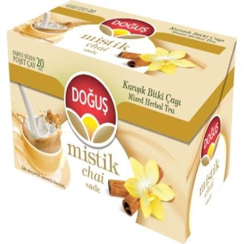 PERFECT WITH ITS WONDERFUL DRINK Dogus Mystic Chai Plain Herbal Tea Set of 12 FREE SHİPPİNG