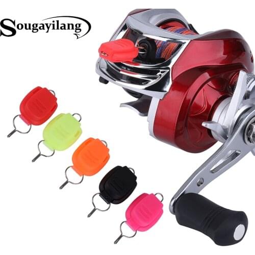 Sougayilang 5pcs/lot Baitcasting Reel Fish Line Holder Stop Buckle Feeder Fishing Accessories Fishing Liner Stopper Mix Color