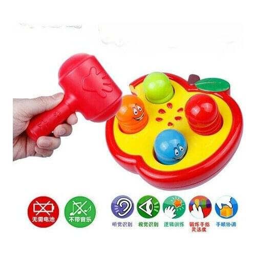 Noise Maker Classic Toys Toys & Hobbies Apple whack-a-mole tap on parent-child interactive toys 2017 whole sale preschool toy