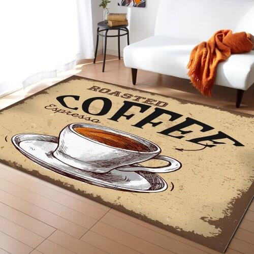 Coffee Retro Style Carpets for Bedroom Home Decor Carpets Kawaii Rugs and Carpets for Home Living Room Outdoor Rug