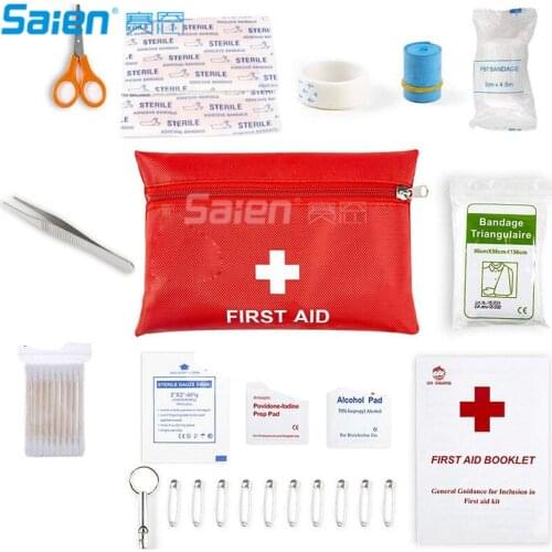 Small Travel First Aid Kit, Treat and Protect Most Injuries,Ready for Emergency at Home, Outdoors, Car, Camping, Workplace, Hiki