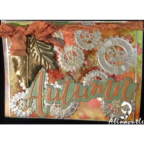 METAL CUTTING DIES cut gear masculine steampunk time frame wheels clock Scrapbook paper craft card album punch art cutter