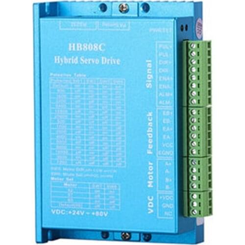 Nema 23 Closed-loop motor wood router machine stepper /Hybrid servo driver HBS57H upgraded version DC 16v-70v cnc milling kit