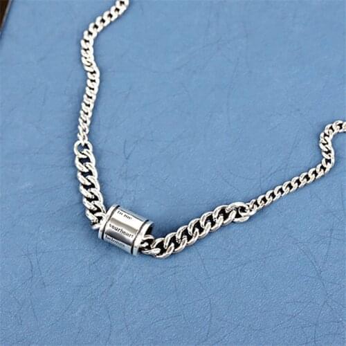 Miuoxion Retro Column Passepartout Necklace Fashion Personality Punk Party Jewelry For Women Feature Nmour Charm Gift All Season