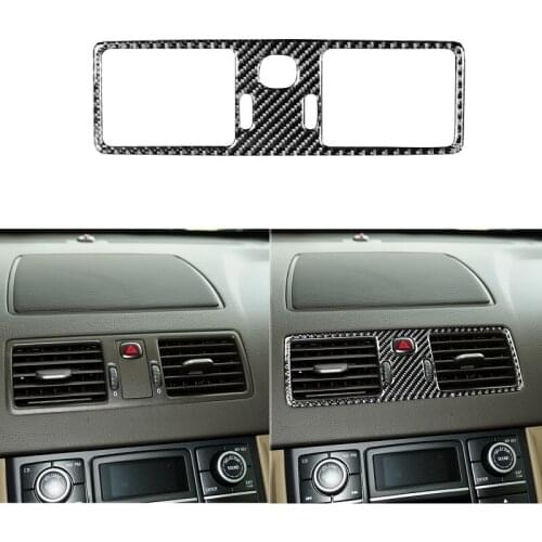 Fit For Volvo XC90 XC Classic 2003-2014 Carbon Fiber Car Styling Dash Central Air Conditioning Outlet Vent Frame Trim Sticker
