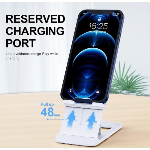VIRWIR Phone Stand Tablet Holder Desktop Cell Phone iPad Stand for iPhone Xiaomi Adjustable Foldable Mobile Phone Holder Mount
