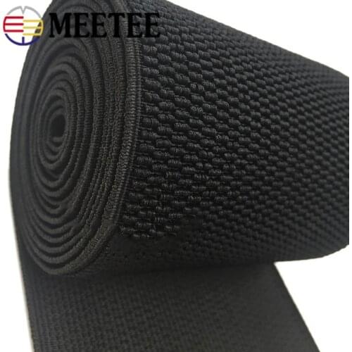 2/5Meter Meetee 2.5-10cm Crochet Elastic Band Waistband Rubber Webbing DIY Clothing Garment Skrit Belt Tape Sewing Accessories