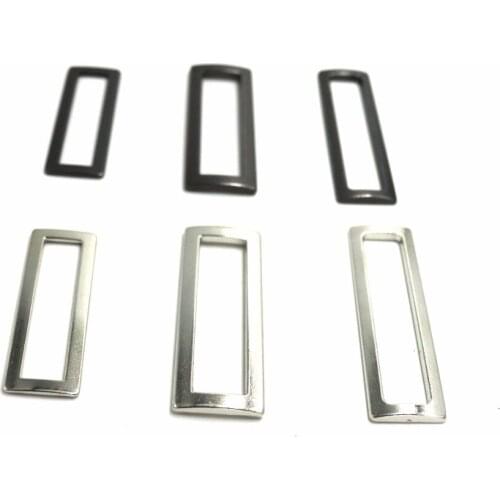 20 pcs Rectangle Metal Dee Ring 40mm 44mm 49mm webbing Belt ribbon buckles