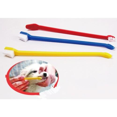 Pet Cat Dog Tooth Finger Brush Dental Care For Pet Toothbrush 17CM Plastic Cat Toothbrushes Pet Accessories Dropshipping