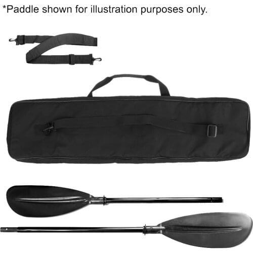 Split Paddle Bag for Kayak/ Canoe/ Paddle Storage Holder Carrier - Black