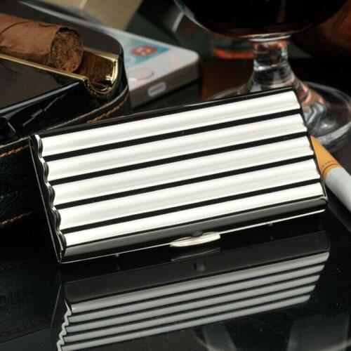 High Quality Leather Cigarette Case Hold Mens Gift Cigarette Box Business Men Cigar Case Gadget For Smoker Smoke Tool