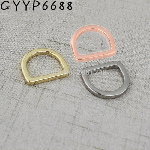 10-50pcs 20mm 25mm High quality Welded Belt Strap D ring Handbag webbing adjusted Alloy quare edge d ring