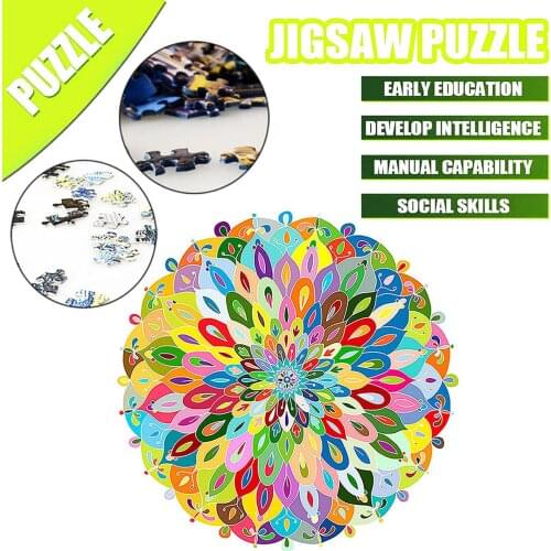 1000Pcs Self Assembly Educational Adults Kids DIY Block Puzzle Jigsaw Pzzle Mntessori Kids Educational Toys for Children Gift