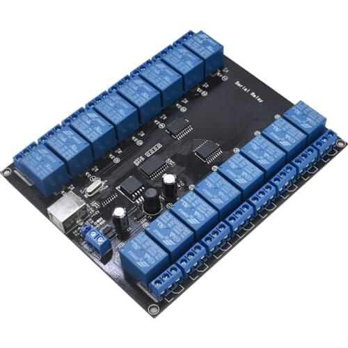 16-Channel 9-36V USB Controlled SPDT Switch Relay Module Opto-isolated Board SRD-5VDC-SL-C with LED For Home Lights