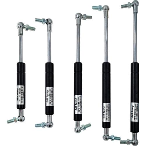 2PCS 150mm Stroke Gas Spring 18*8 Rod 50N-500N/5kg-50kg Cupboard Hinges Gas Spring Force lift support 380mm Hole Center Distance