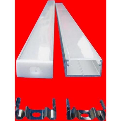 10pcs,6.6ft each,2m led bar light housing,aluminum for 16mm pcb,double row led strip channel for floor AP1808