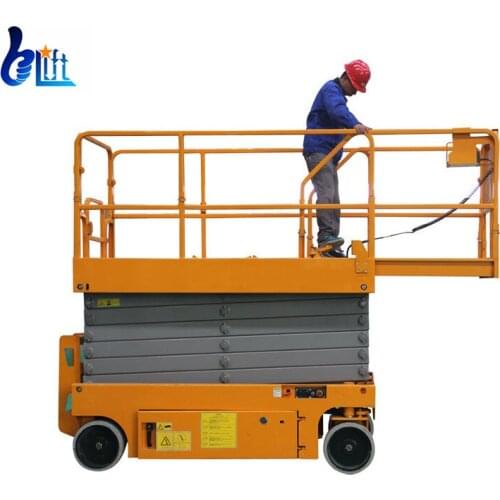 6-13.8m Load 227kg-300kg Mobile Electric Self Propelled Driven Lift Lifting Machine For Construction