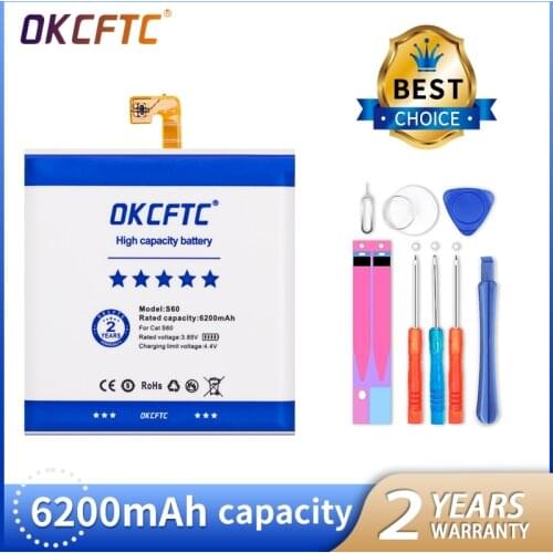 NEW OKCFTC 6200mAh APP-12F-F57571-CGX-111 S60 Battery for Caterpillar CAT S60 Smartphone Battery
