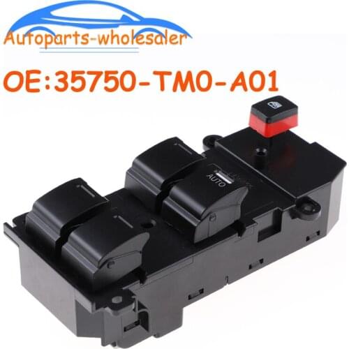 Car For Honda City 2007-2012 for Honda FIT 2009 35750-TM0-A01 35750TM0A01 RHD Right High Driver Power Window Control Switch