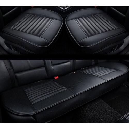Car Seat Covers Pu Leather Seat Protector Car Seat Cushions Bamboo Charcoal Car Cushion Side Around Seat Cover Four Seasons