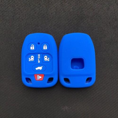Key Case For Honda 11-13 Odyssey Straight 6 Button Car Remote Control Silicone Car Key Cover Set Starline A93 Key Cover