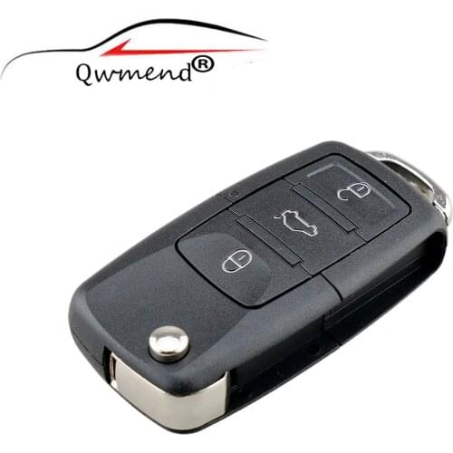 3 Buttons Replacement Key Shell for SKODA Citigo Octavia Roomster Superb Yeti Rabid Flip Remote Key Case NO Blade
