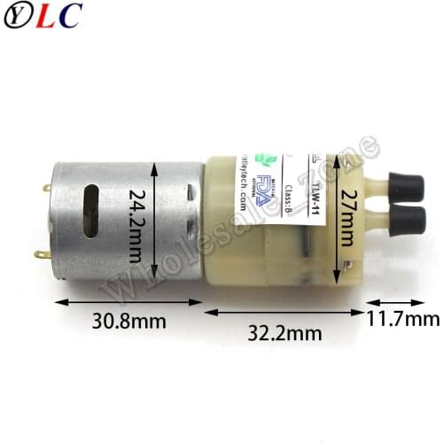 DC Carbon Brush 370 Diaphragm Micro Pump Air Pump / Nylon Pump Body / 12V Aeration Pump Miniature Diaphragm Self-priming Pump