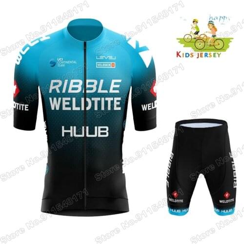 Cycling Jersey Set Kids HUUB Team 2021 Boys Girls Cycling Clothing Children Road Bike Suit MTB Ropa Ciclismo