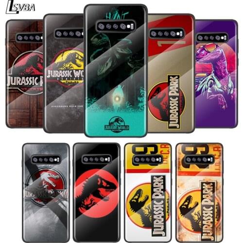 Jurassic Park Dinosaurs For Samsung Galaxy S21 Ultra Plus 5G M51 M31 M21 Tempered Glass Cover Shell Luxury Phone Case